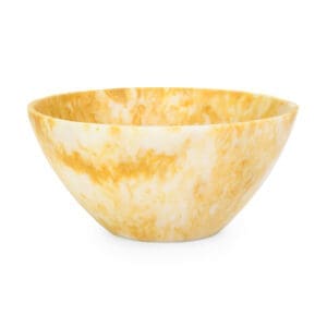 FORTUNA RESIN SNACK BOWL YELLOW/WHITE