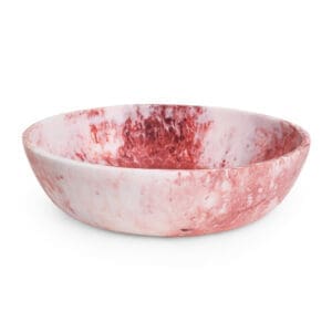 FORTUNA RESIN MEDIUM BOWL RED/WHITE