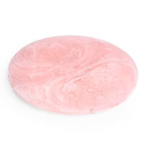 FORTUNA RESIN LARGE FOOTED PLATTER ROSE