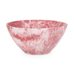 FORTUNA RESIN SNACK BOWL RED/WHITE