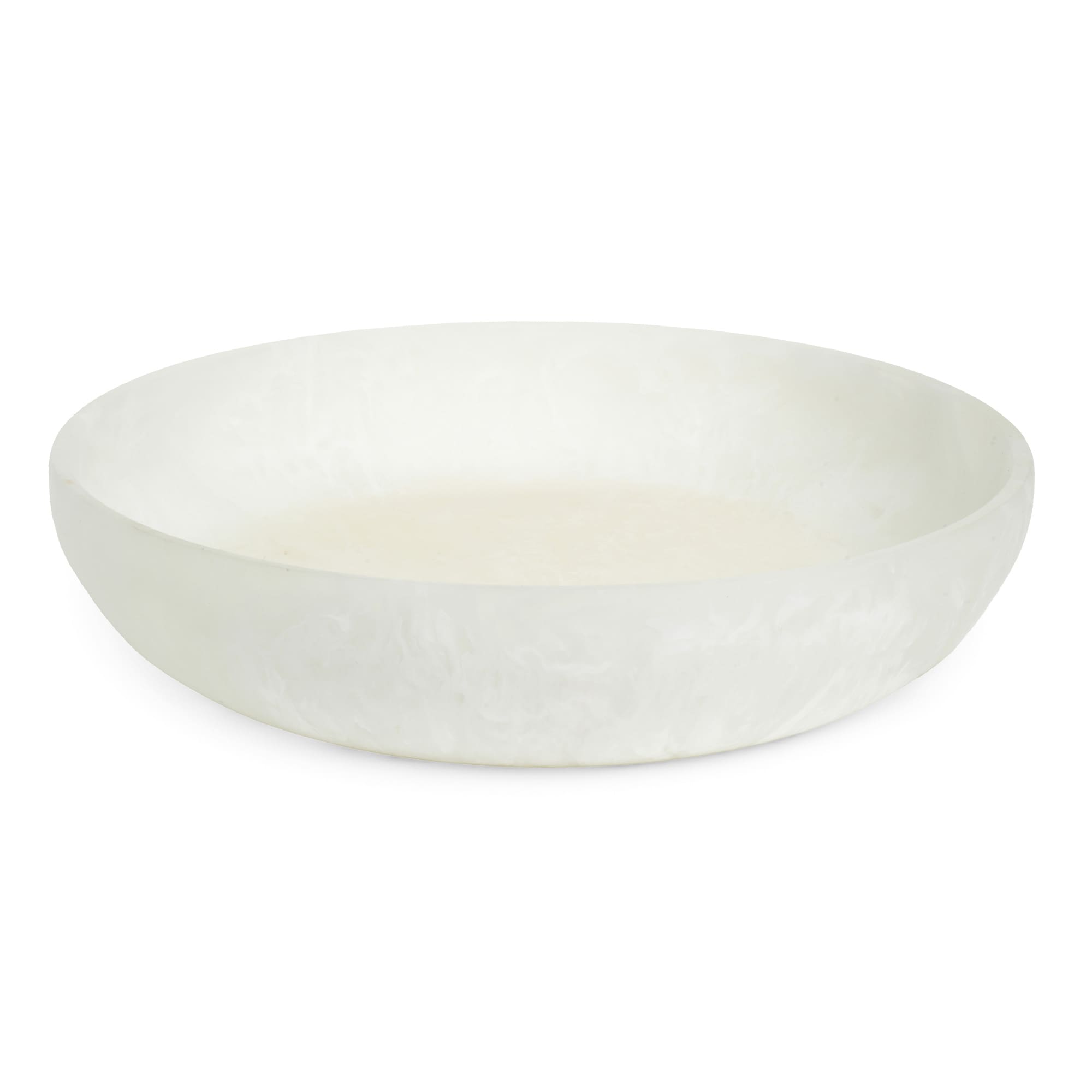 FORTUNA RESIN SERVING BOWL WHITE