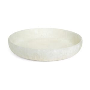 FORTUNA RESIN MEDIUM DEEP PLATTER WHITE