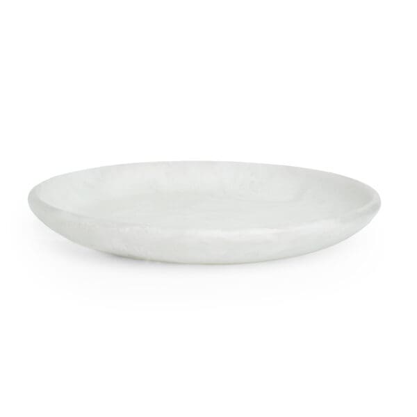 FORTUNA RESIN LARGE ROUND PLATTER WHITE