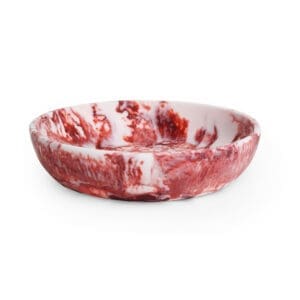 FORTUNA RESIN SERVING BOWL RED/WHITE
