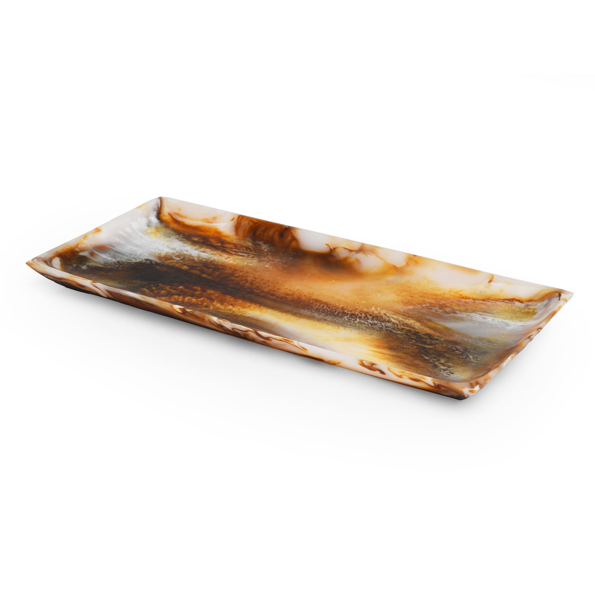 Fortuna Resin Rectangular Platter Tortoise
