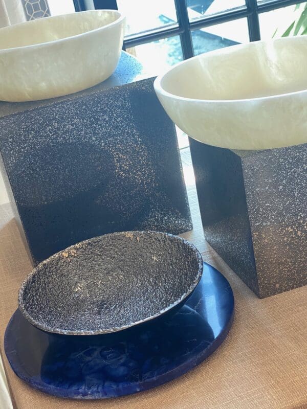 Jerome Medium Charcoal Aluminum Snack Bowl - Image 3