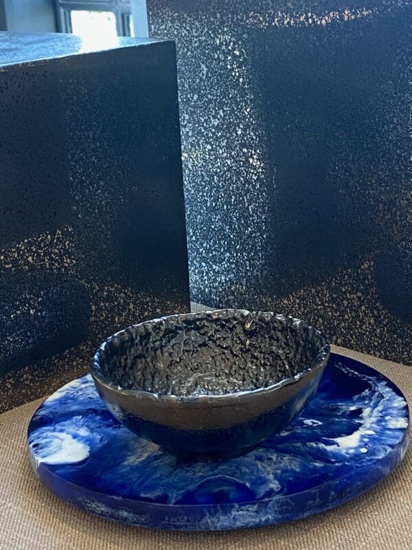 Jerome Small Charcoal Aluminum Snack Bowl - Image 4